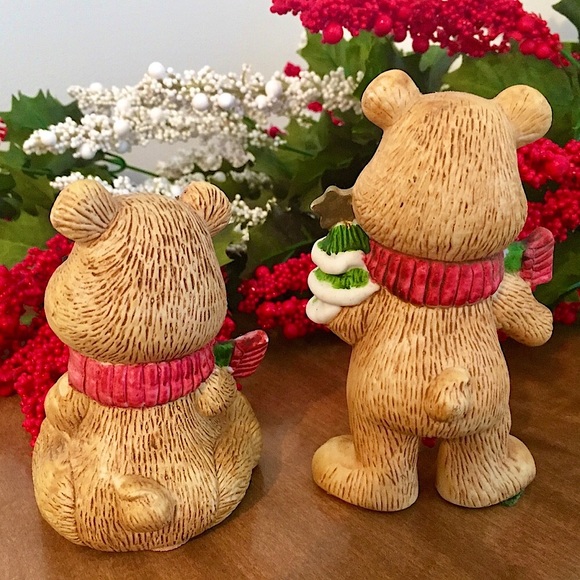🎄Vintage Ceramic Christmas Bear Set🎄 - Picture 6 of 10